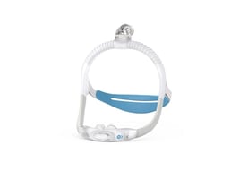 Mascarilla AirFit P30i ResMed usada en el tratamiento de apnea del sueño