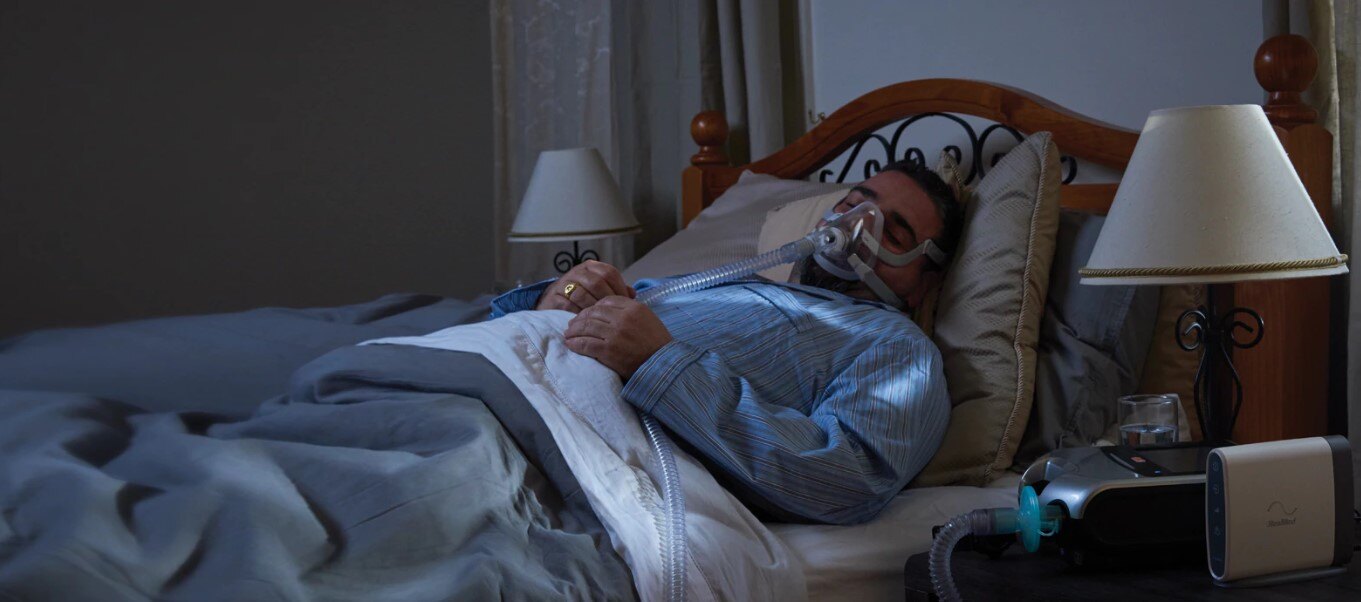 man in bed